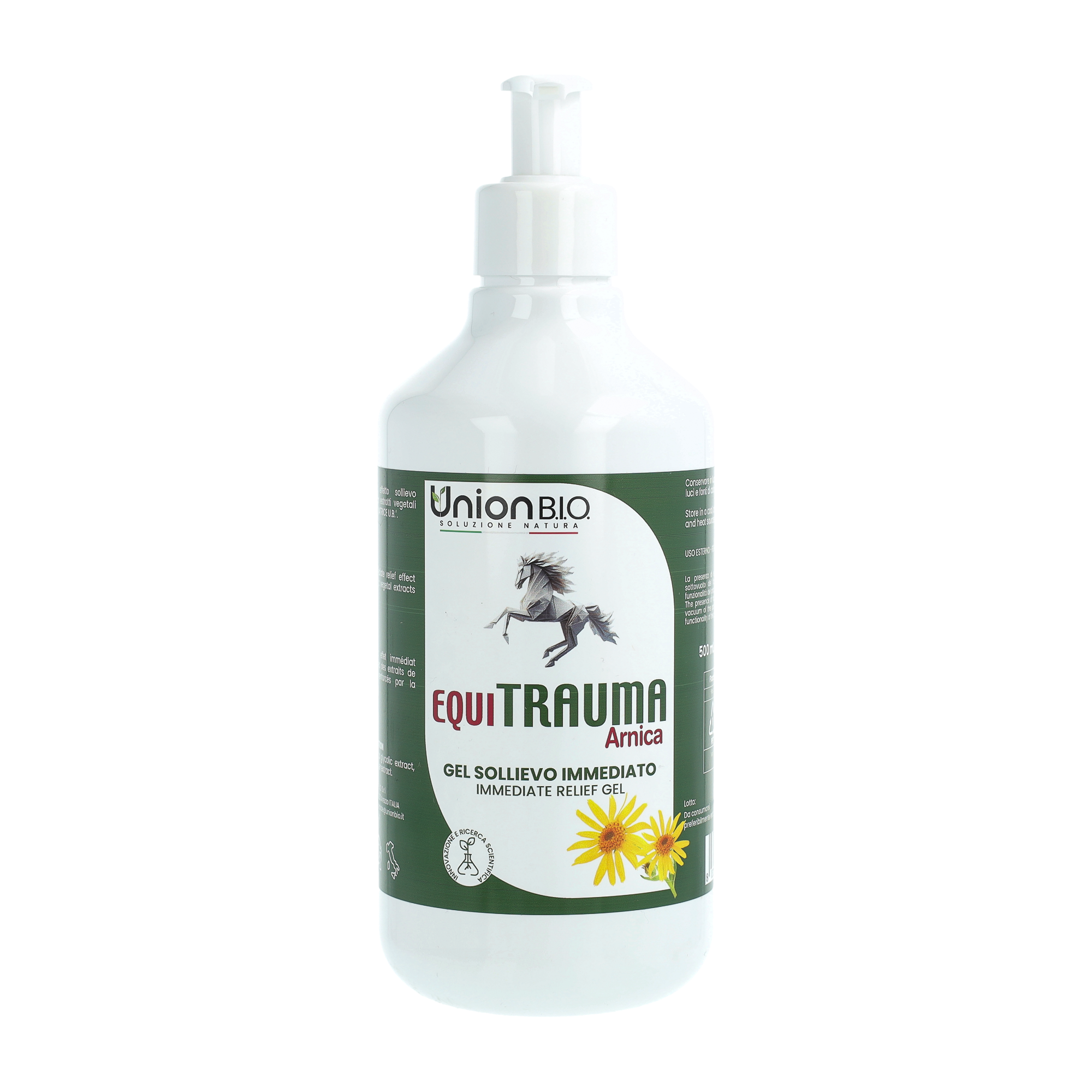 Equitrauma Gel Union Bio – Gel Naturale Urto per Traumi, Contusioni e Gonfiori del Cavallo | Disponibile da 250ml a 4 Litri