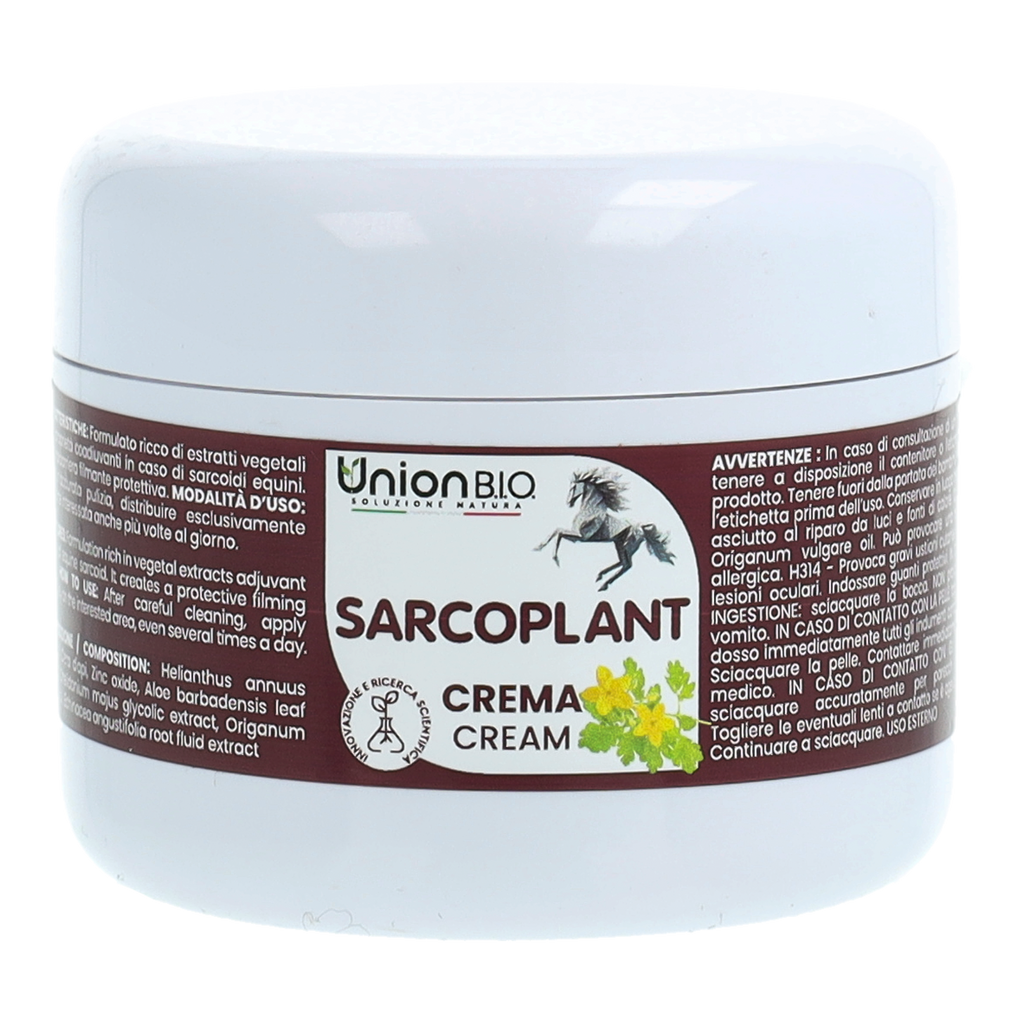 Sarcoplant Crema Union Bio – Trattamento Naturale Rigenerante e Normalizzante Cutaneo per Cavalli e Piccoli Animali