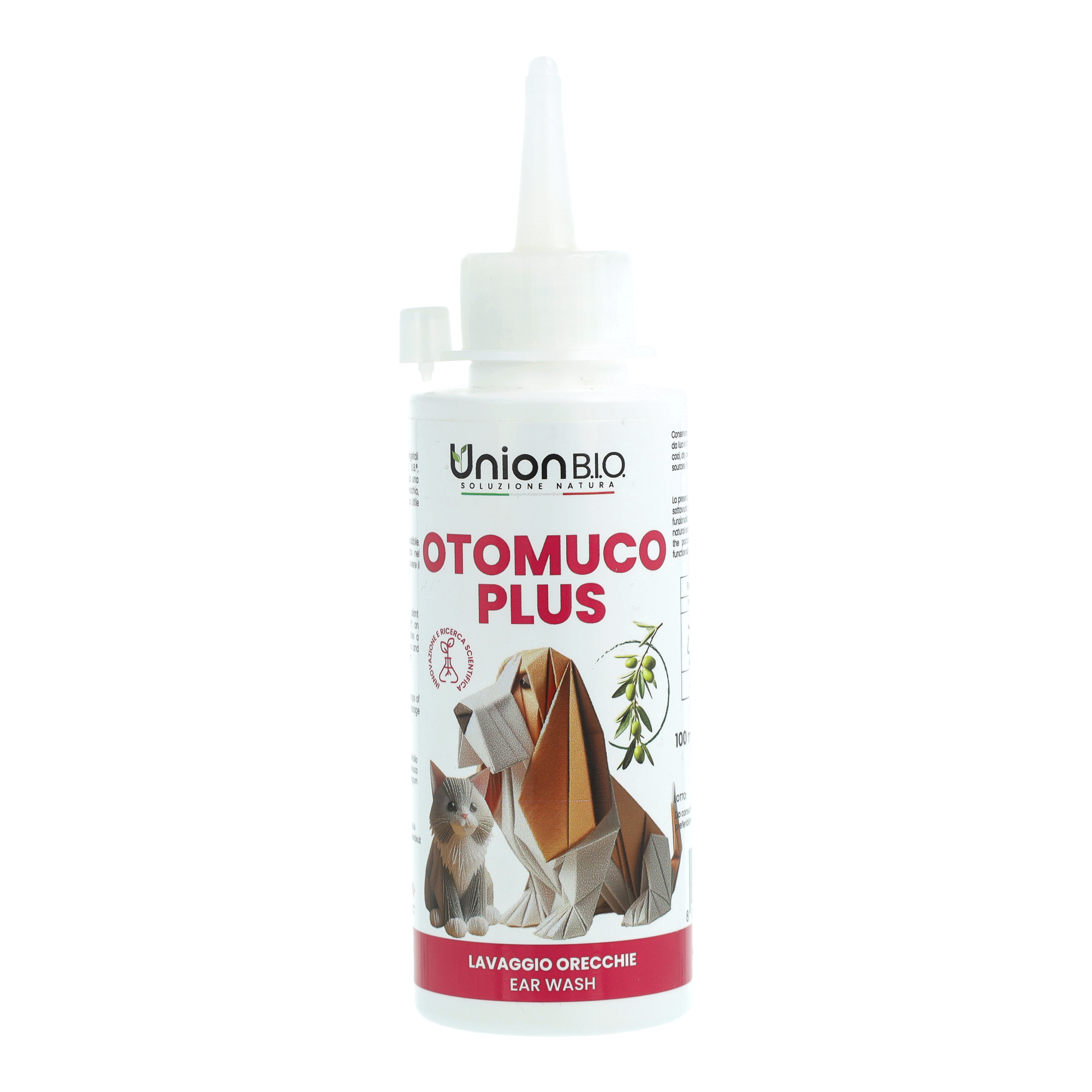 Otomucoplus Union Bio – Soluzione Auricolare Naturale per Cani e Gatti | Pulitore Orecchie Lenitivo e Ceruminolitico
