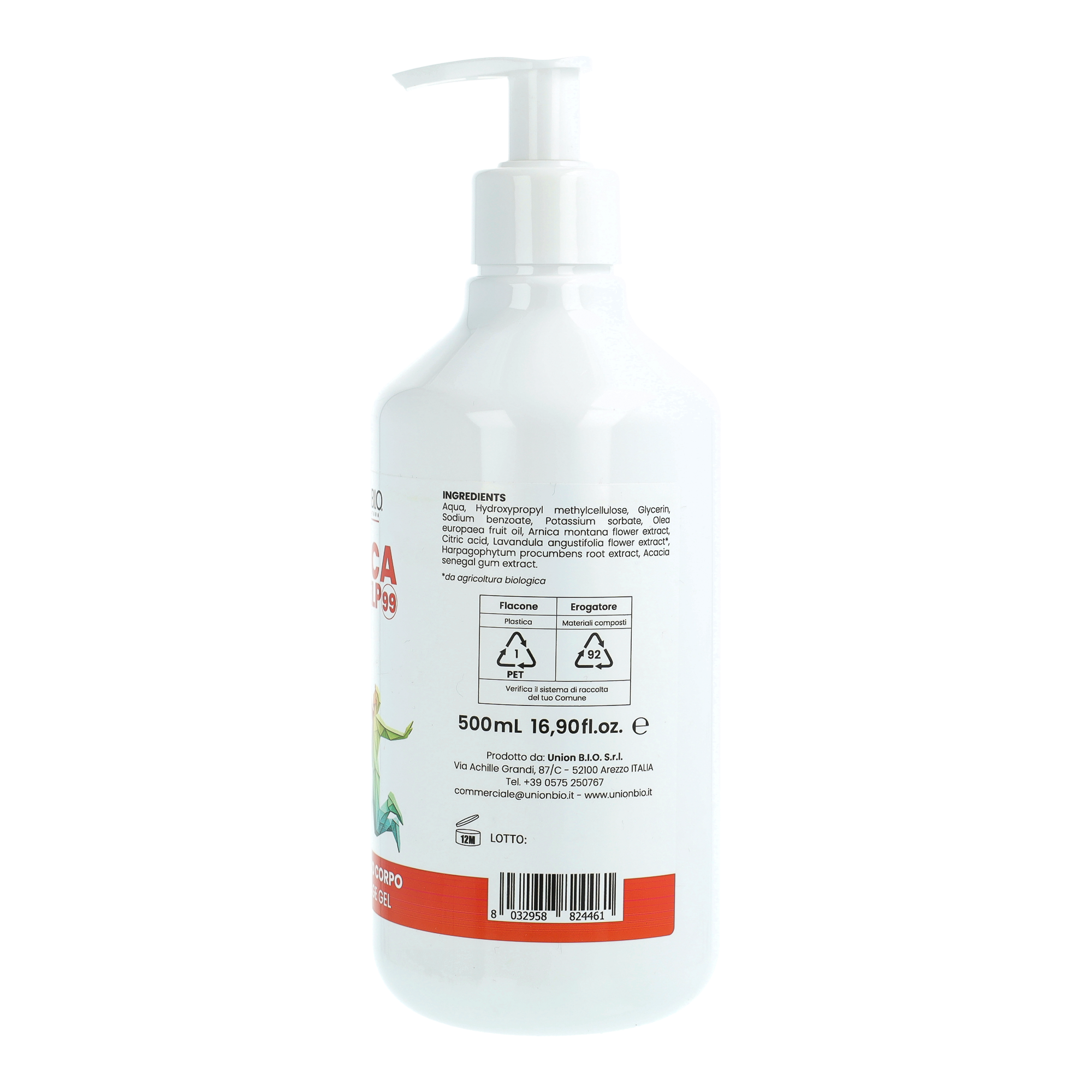 Arnica Help99 Union Bio – Gel Massaggio Corpo Extra Forte al 99% | Formula Urto Naturale per Muscoli e Articolazioni