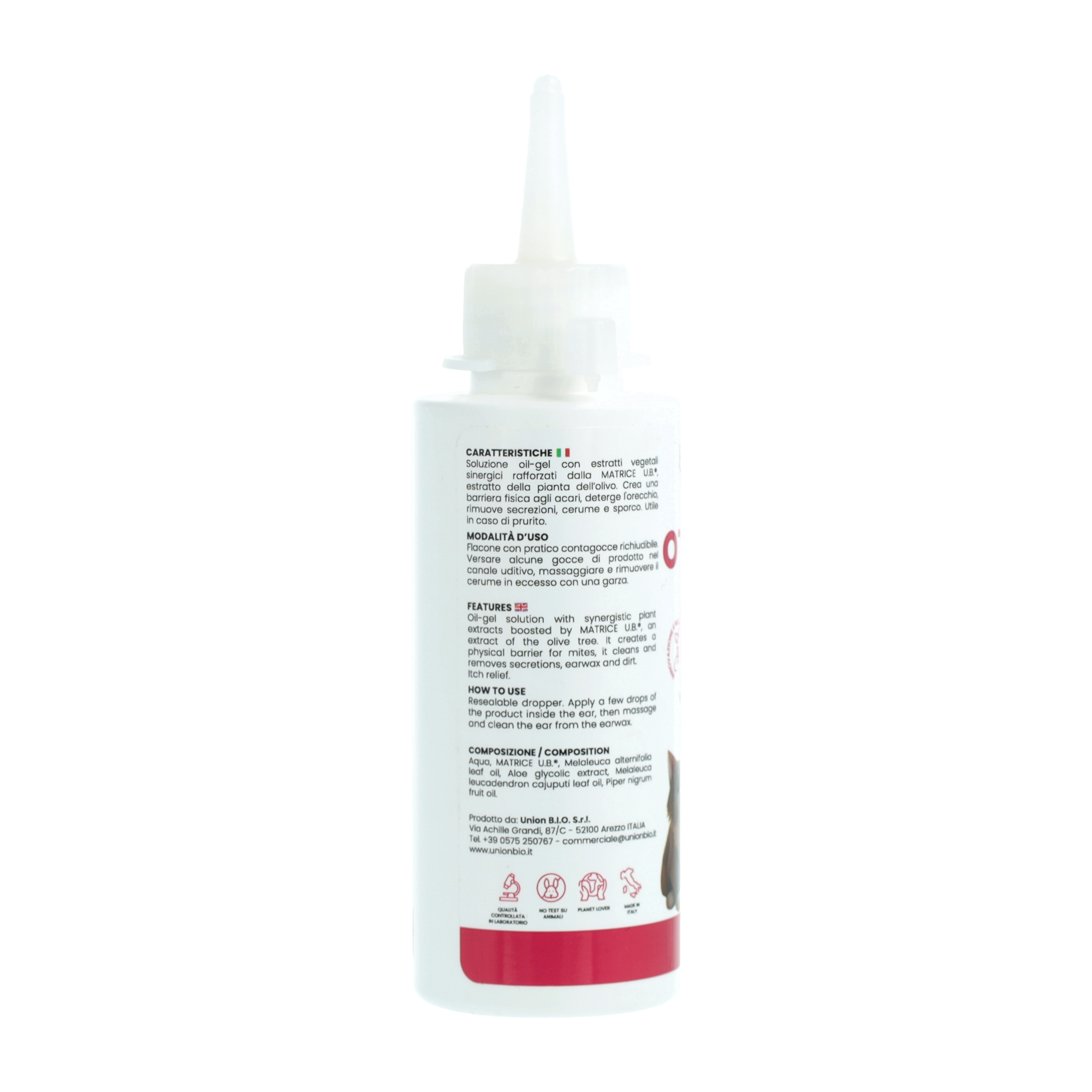 Otomucoplus Union Bio – Soluzione Auricolare Naturale per Cani e Gatti | Pulitore Orecchie Lenitivo e Ceruminolitico
