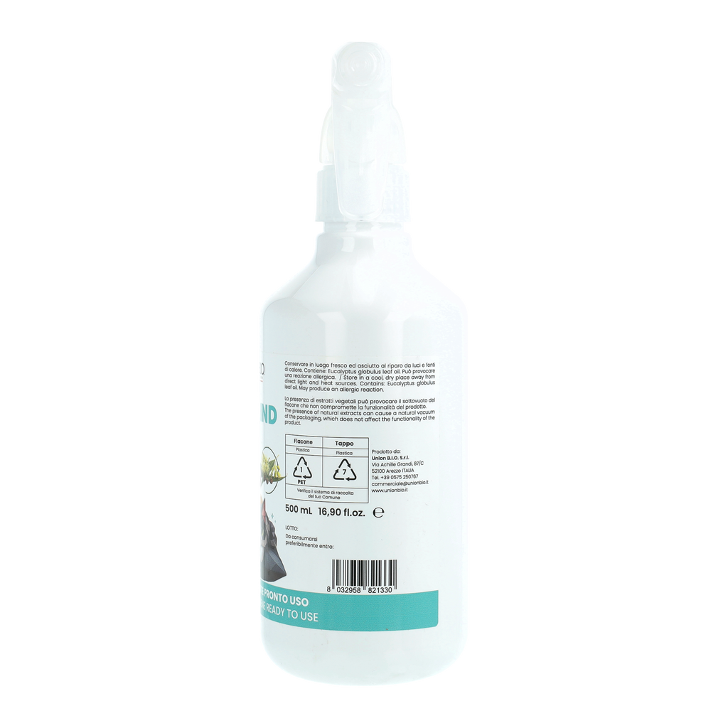 Sterylind Union Bio – Igienizzante Deodorante Naturale per Ambienti e Superfici | Spray Elimina Odori per Cucce, Lettiere e Trasportini