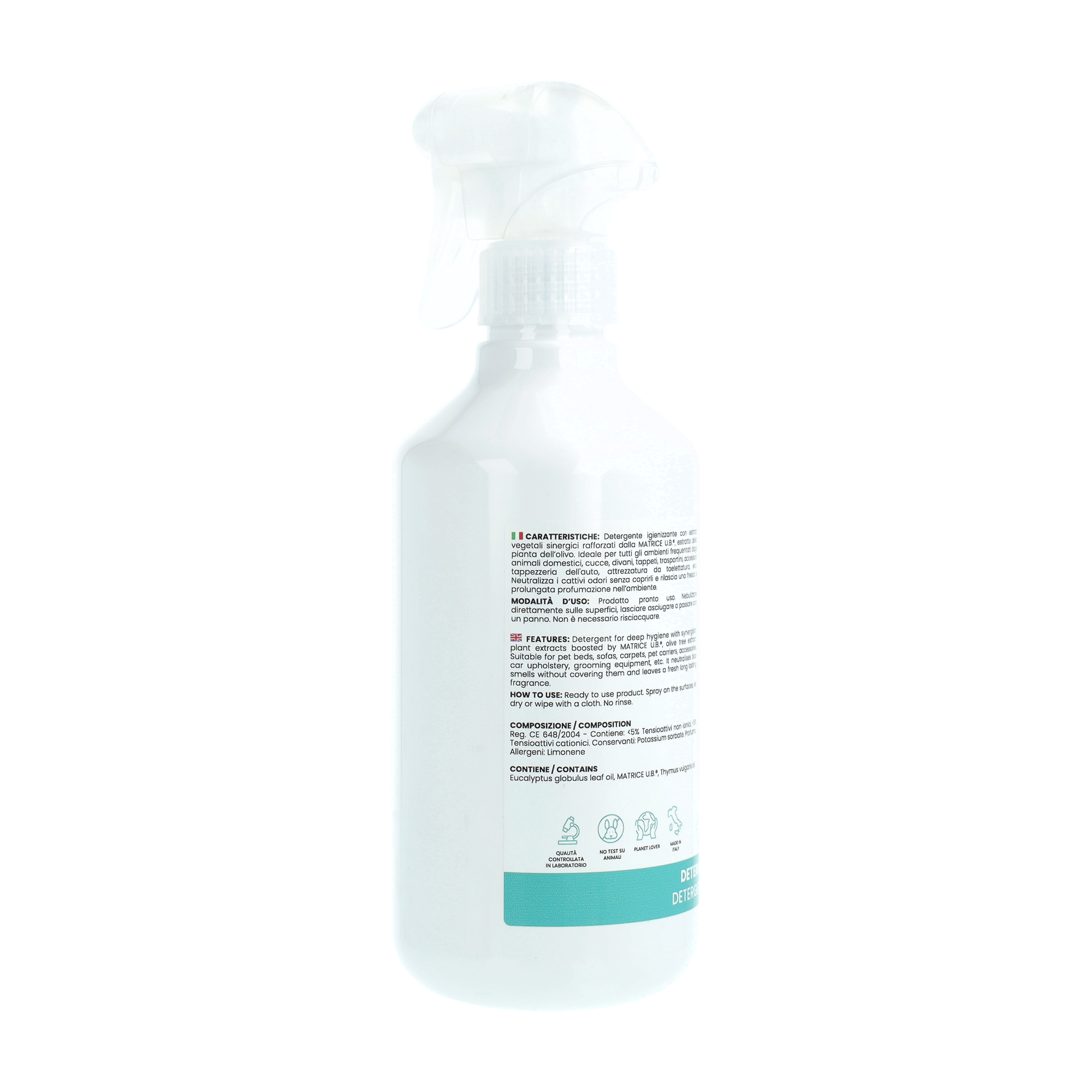 Sterylind Union Bio – Igienizzante Deodorante Naturale per Ambienti e Superfici | Spray Elimina Odori per Cucce, Lettiere e Trasportini