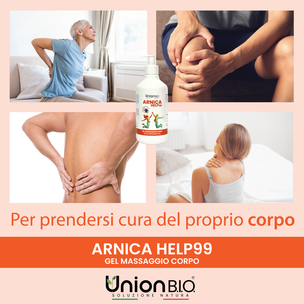 Arnica Help99 Union Bio – Gel Massaggio Corpo Extra Forte al 99% | Formula Urto Naturale per Muscoli e Articolazioni