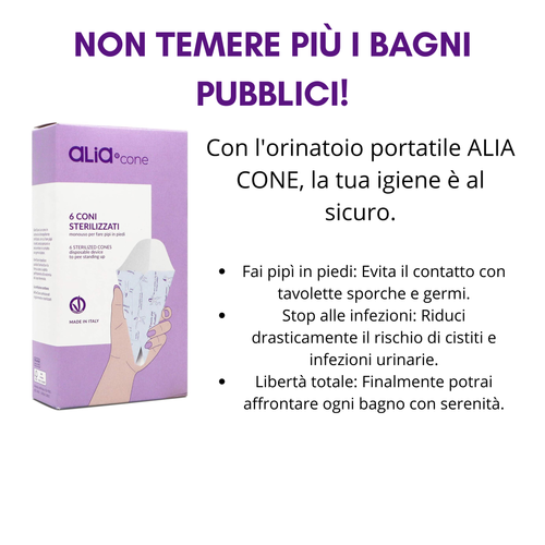 ALIA CONE: La tua libertà di igiene, ovunque ti trovi.