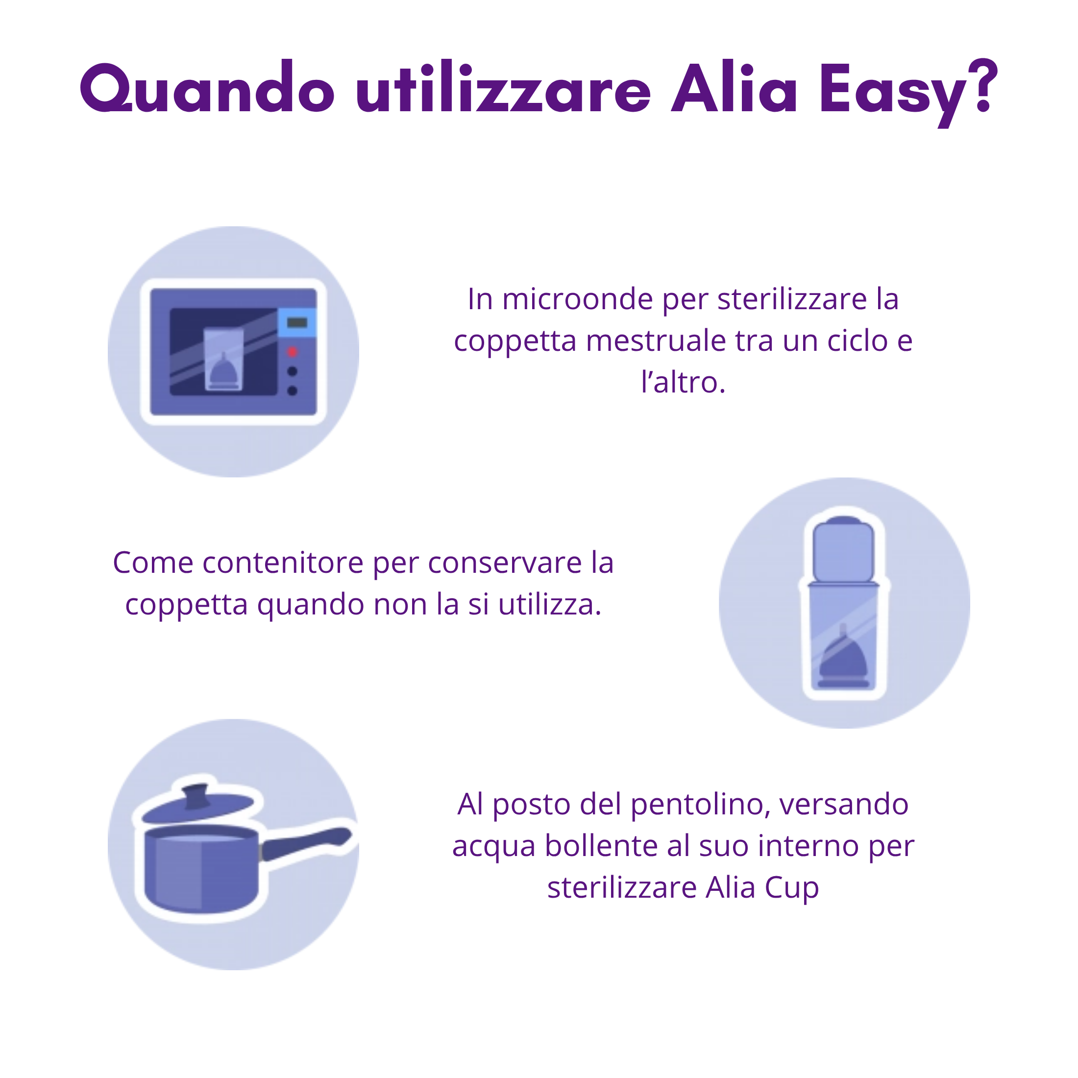 Sterilizzatore Coppetta Mestruale Alia Easy – Pieghevole da Microonde in Silicone BPA Free